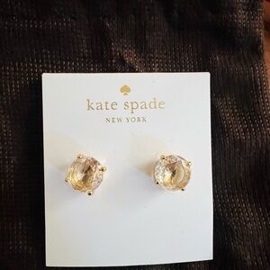 Kate Spade Crystal Gold Earrings